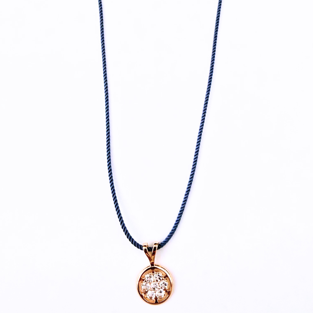 Dear Pendant + Navy Cord Necklace- VUE by SEK