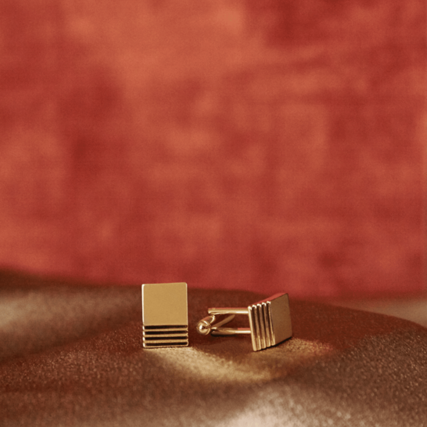 gold layered square cufflinks - Cufflinks - VUE by SEK