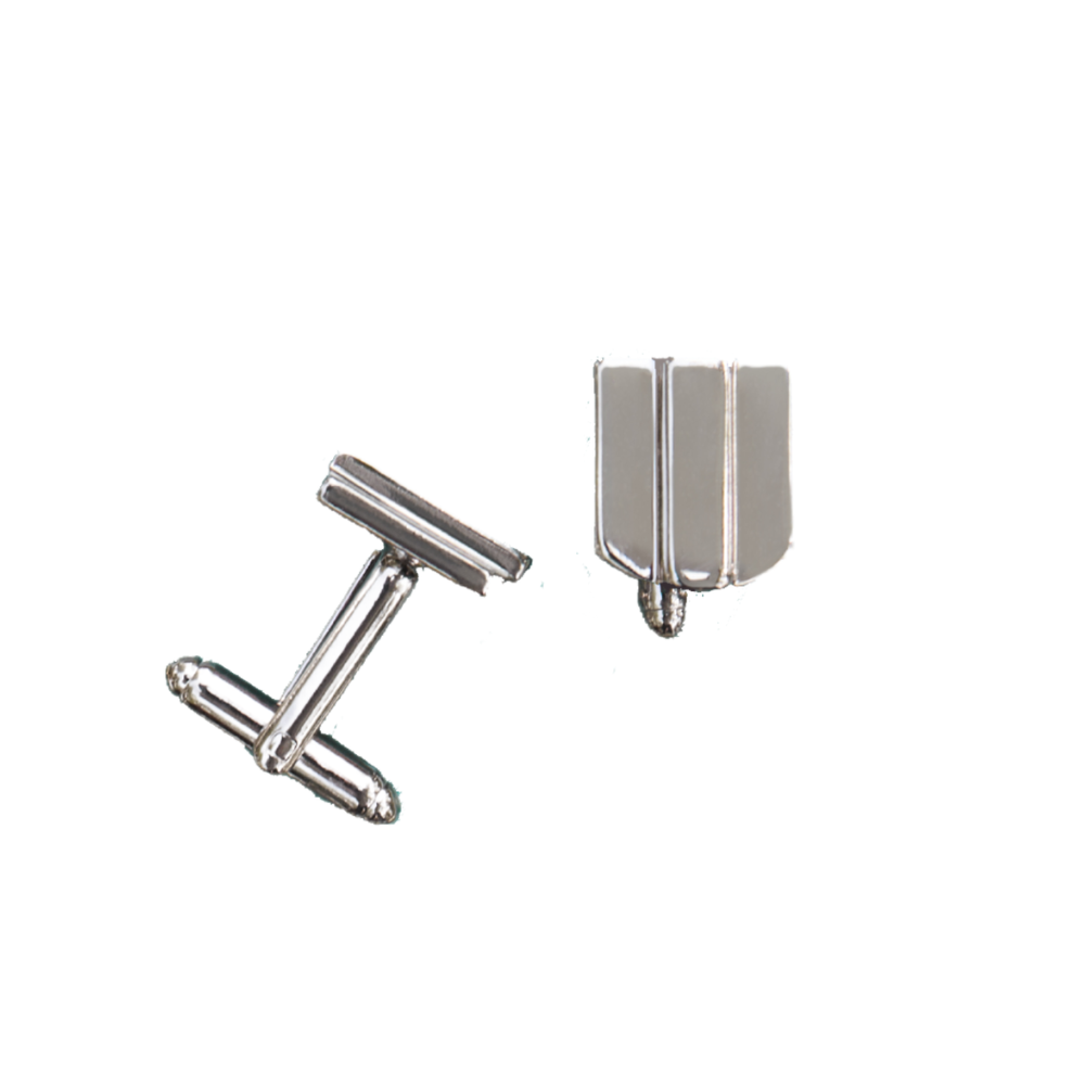 platinum layered dome cufflinks - Cufflinks - VUE by SEK