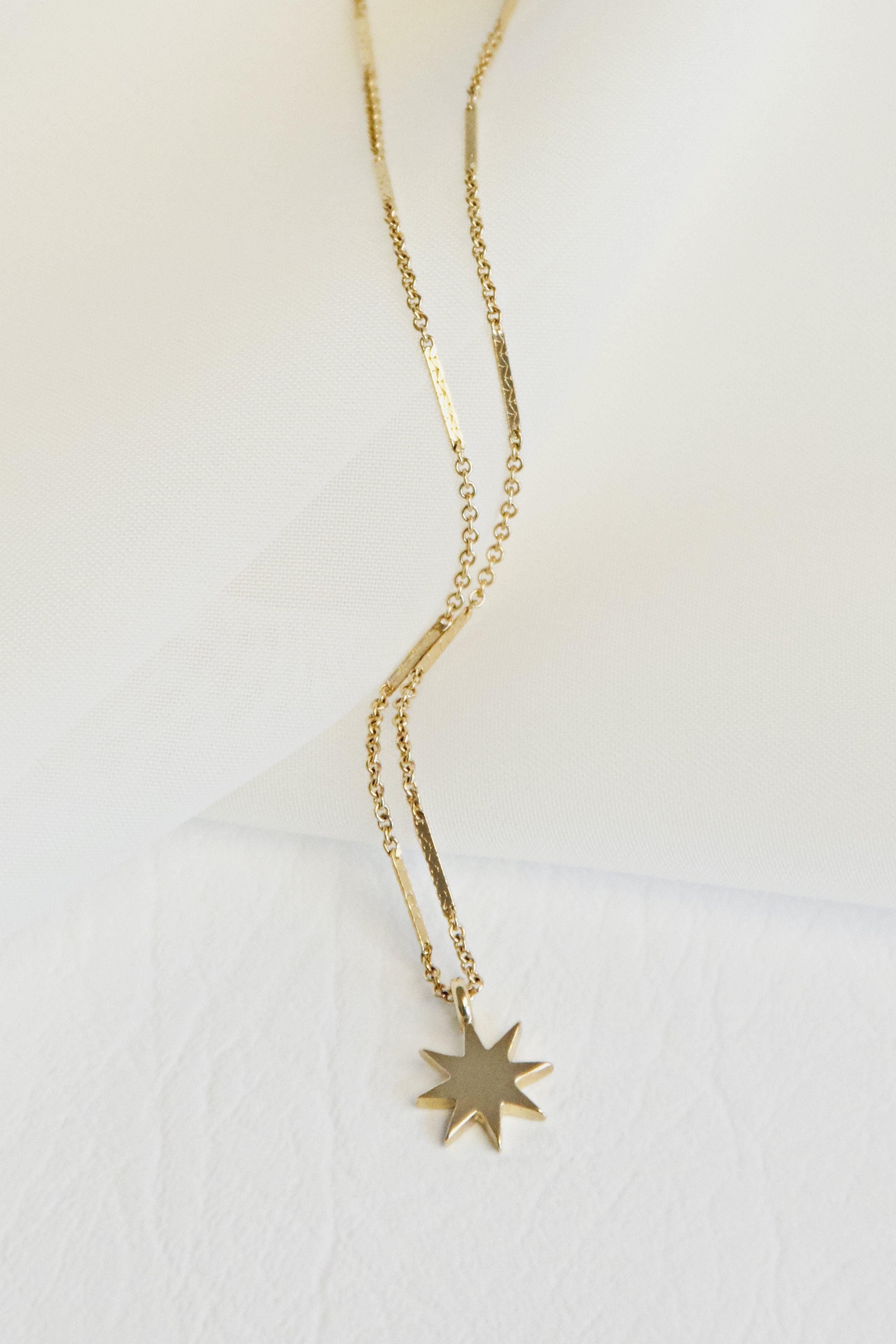 14k Gold Star Pendant Necklace - VUE by SEK
