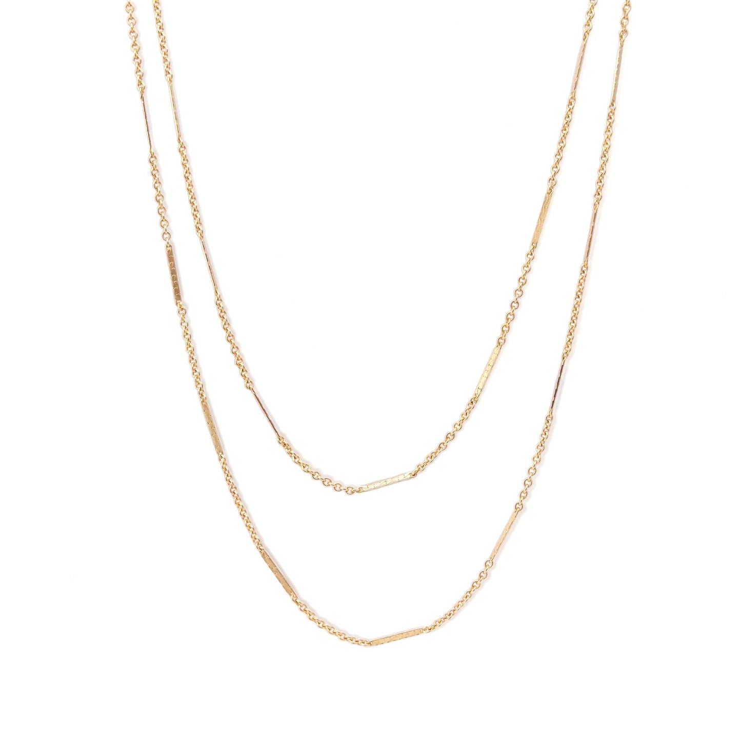 VUE by SEK LLC Necklaces the double layered chain necklace