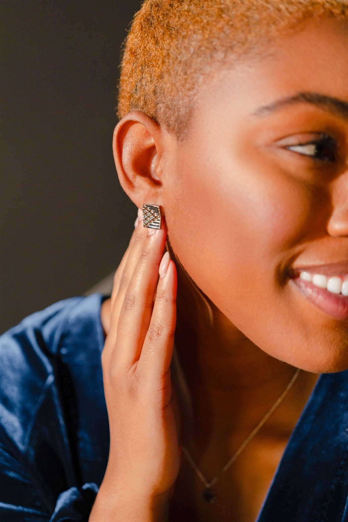 VUE by SEK Stud Earrings platinum tex rex studs